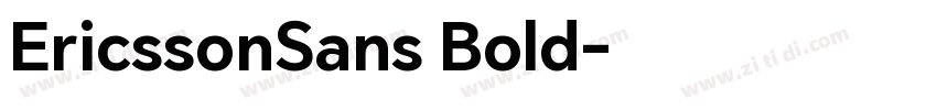 EricssonSans Bold字体转换